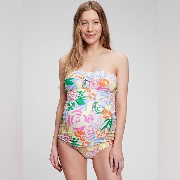NWOT! GAP Maternity Recycled Swim Tankini Top - Size Medium 💎 - Picture 1 of 4